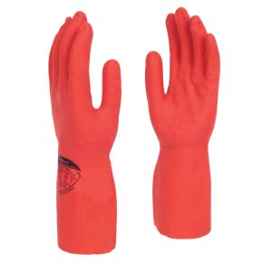 Polyco Pura Red Nitrile Flocklined Glove