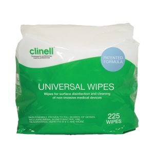 Clinell Universal Sanitising Wipes Bucket Refill 225 Wipes