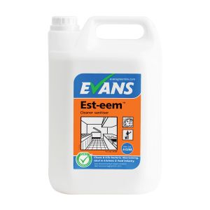 Evans Est‑eem Food Safe Cleaner Sanitiser Concentrate 5 Litre