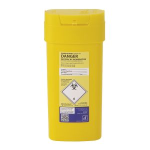 Sharpsguard Sharps Bin Yellow Lid 0.6 Litre