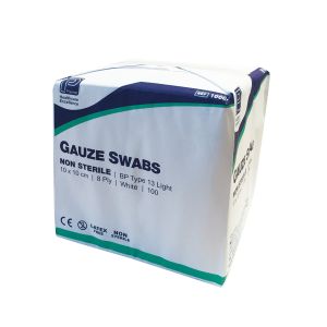 Premier 8ply Non Sterile Gauze Swabs ‑ 10cm x 10cm