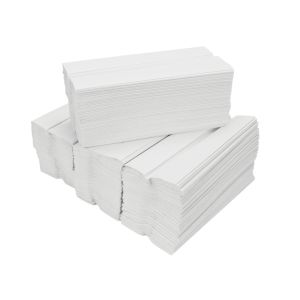 Fine Touch White 1ply C Fold Hand Towels