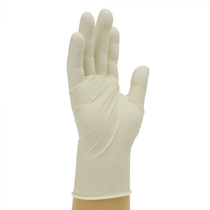 latex lightly powdered gloves