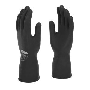 Jet 31cm Heavy Duty Natural Rubber Flock Lined Glove