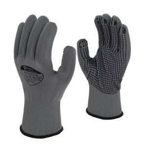 Matrix D Grip Grey PVC Dot Palm Coated Glove