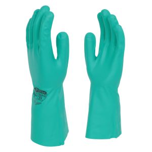 Nitri‑Tech III Green Flock Lined 33cm Nitrile Rubber Glove