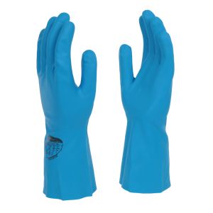 Nitri‑Tech® III Blue Flock Lined 33cm Nitrile Rubber Glove