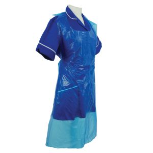 Shield® Blue Extra Heavy Duty Extra Long Aprons on a Roll ‑ 30