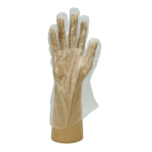 Clear Smooth Polythene Gloves