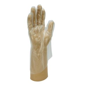 Clear Embossed Polythene Gloves
