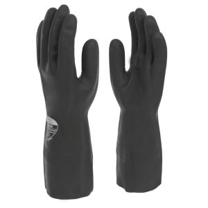 Shield 33cm Industrial Black Rubber Glove