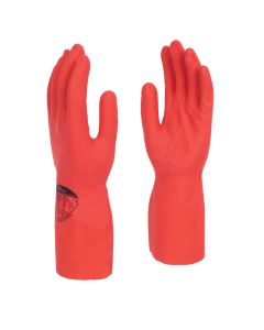 Pura Red Nitrile Flocklined Glove