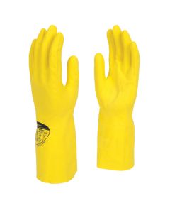 Pura Yellow Nitrile Flocklined Glove