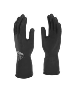 Jet 31cm Heavy Duty Natural Rubber Flock Lined Glove