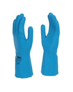 Nitri‑Tech® III Blue Flock Lined 33cm Nitrile Rubber Glove