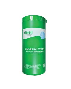 Clinell Universal Sanitising Wipes Canister 100 Wipes