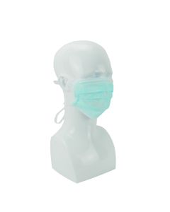 Green 3ply Type IIR Tie On Disposable Facemasks 