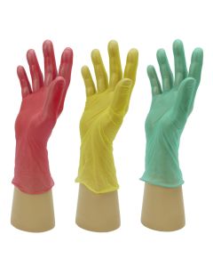 Powder Free Disposable Green Red Yellow Vinyl Gloves