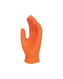 Finite Orange Grip Heavy Duty Nitrile Powder Free Gloves