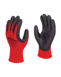 Matrix Red PU Palm Coated Glove