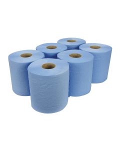 Blue 2ply Centre Feed Roll 175mm x 120m
