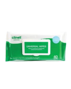 Clinell Universal Sanitising Wipes ‑ 40 Wipe Pack