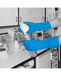 Nitri‑Tech III Blue Flock Lined Nitrile Synthetic Rubber Glove