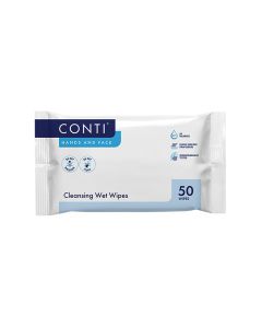 Conti Hands and Face Cleansing Wet Wipes (50)